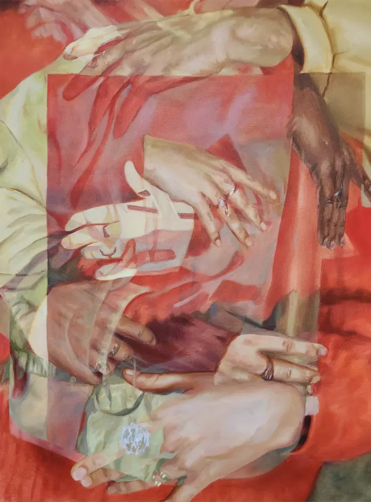 peinture carrousel jaano janoo enfolding town 5 60x80
